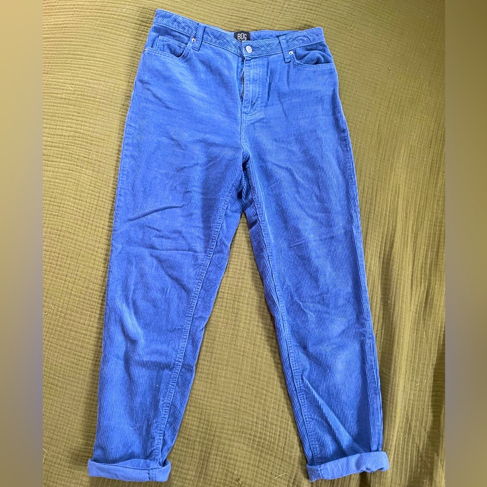Urban Outfitters BDG Blue Courderoy Mom Jeans Size 29